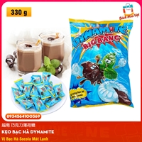 Kẹo Chocolate J&J DYNAMITE BIG BANG Nhân Bạc Hà (Gói 330g)